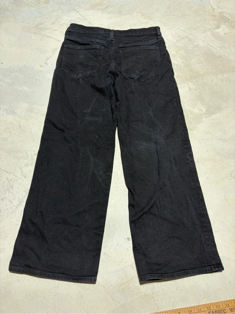 J. Crew re-96-blk ‘96 slim wide Black Jeans 28
